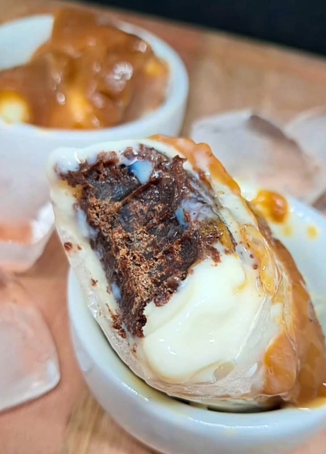 Geladinho gourmet sabor Doce de leite c/ Brownie